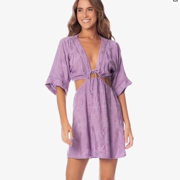 Lilac Sweetheart Eugenie Short Dress / Purple by Maaji -  Large - Picture 1 of 5